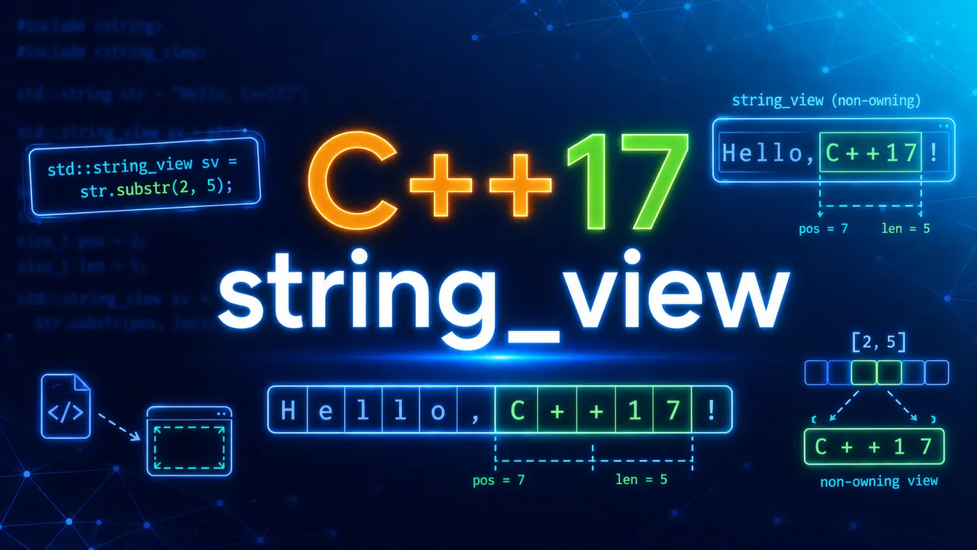 C++ 17 std::string_view